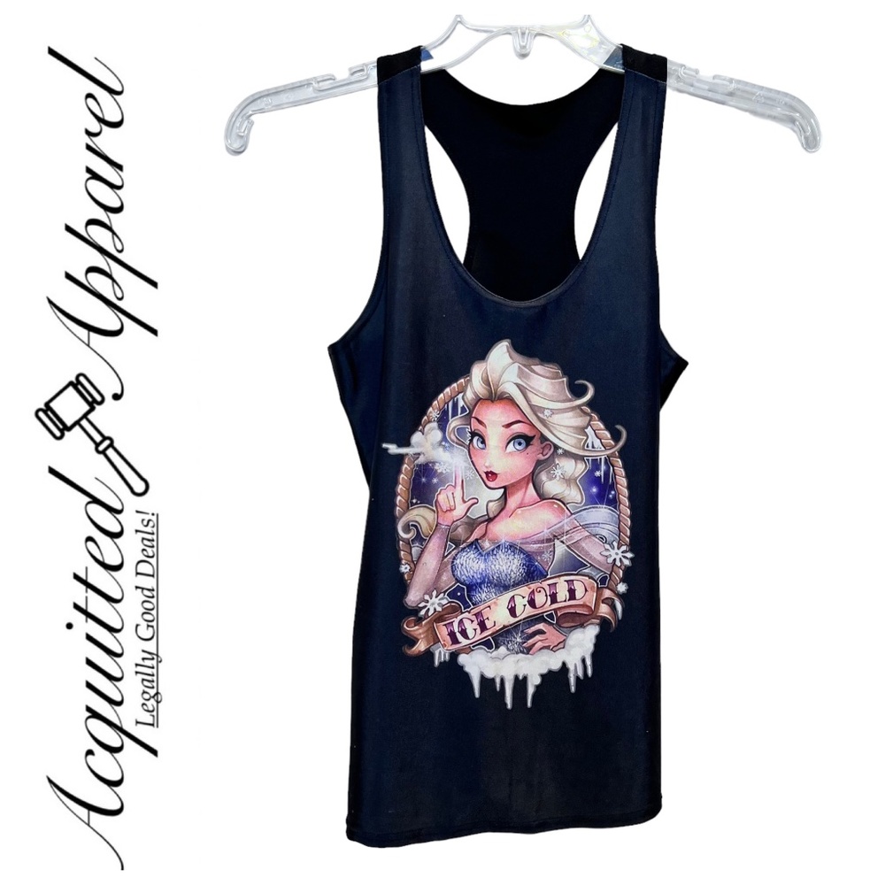 NWOT Elsa ICE COLD Frozen Bad Princess Tank Top OS
